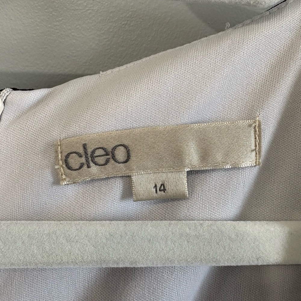 Cleo Black and White Abstract Midi Dress - Picture 4 of 4